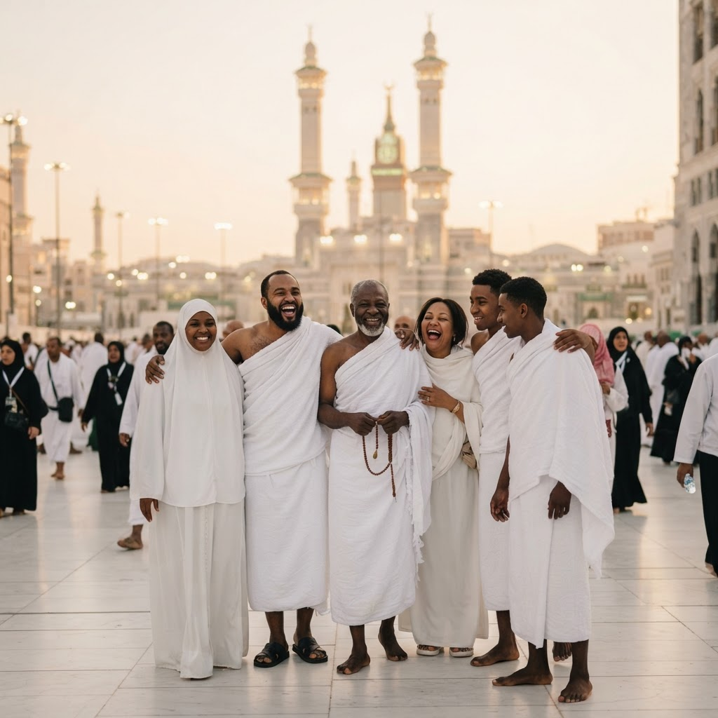 Ugandan pilgrims on their journey